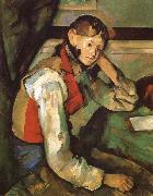 Paul Cezanne Boy in a Red waiscoat oil painting on canvas
